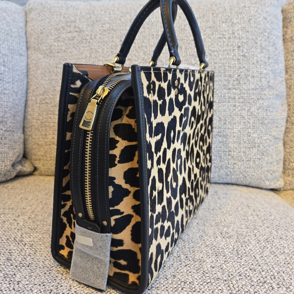 Coach Rogue 30 Leopard Print - Picture 6 of 16